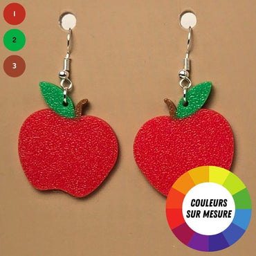 Boucle d'oreille en forme de Pomme