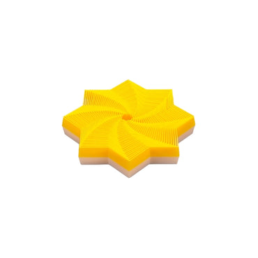 Étoile anti-stress à 8 pointes — format petit, jaune.