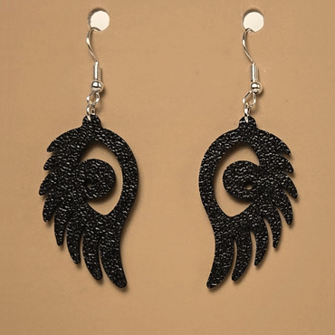 Boucle d'oreille en forme de Aile - Hypoallergénique