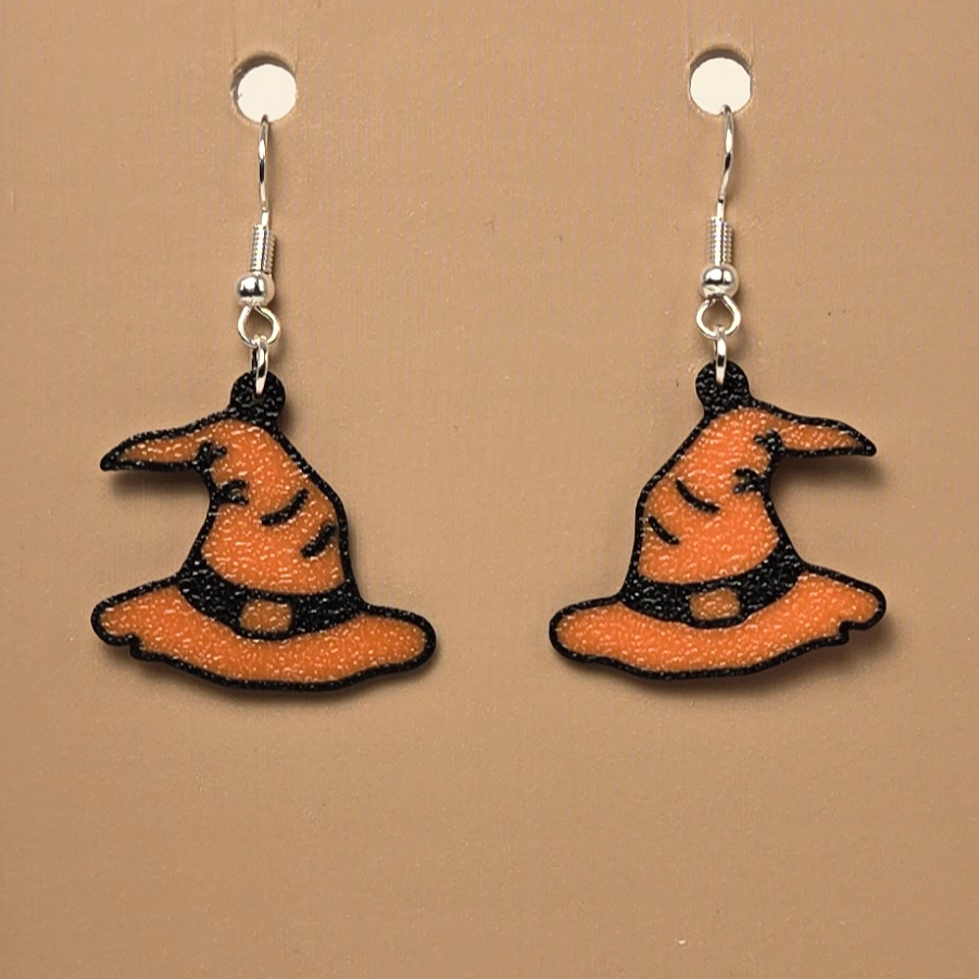 Boucle d'oreille en forme de Chapeau Sorcier - Hypoallergénique