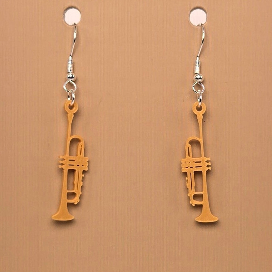 Boucle d'oreille en forme de Trompette - Hypoallergénique