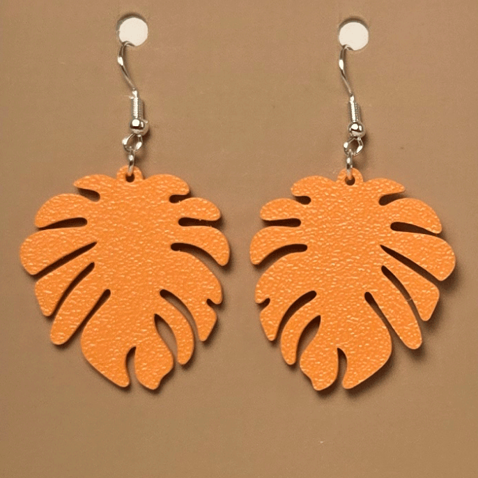 Boucle d'oreille en forme de Feuille - Hypoallergénique
