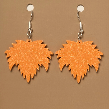 Boucle d'oreille en forme de Feuille - Hypoallergénique