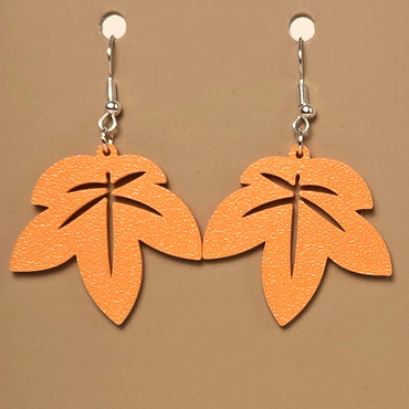 Boucle d'oreille en forme de Feuille - Hypoallergénique