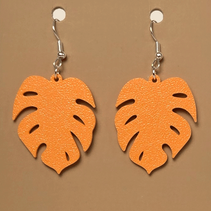 Boucle d'oreille en forme de Feuille - Hypoallergénique