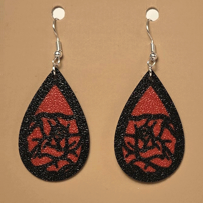 Boucle d'oreille en forme de Fleur - Hypoallergénique