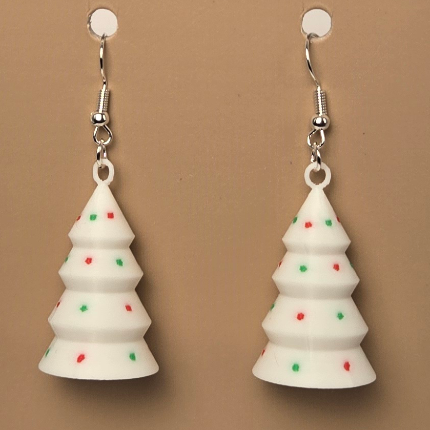 Boucle d'oreille en forme de Arbre Noel - Hypoallergénique