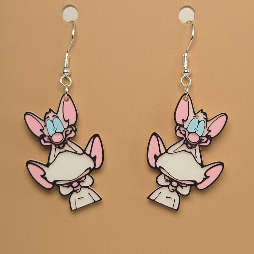 Boucle d'oreille en forme de Minus et Cortex - Hypoallergénique