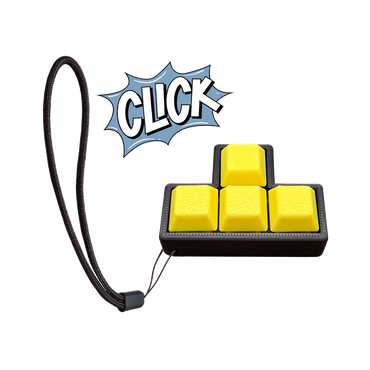 Jouet Clicker en forme T a 4 touches (Trou coin)