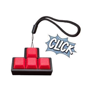 Jouet Clicker en forme T a 4 touches (Trou supérieur)