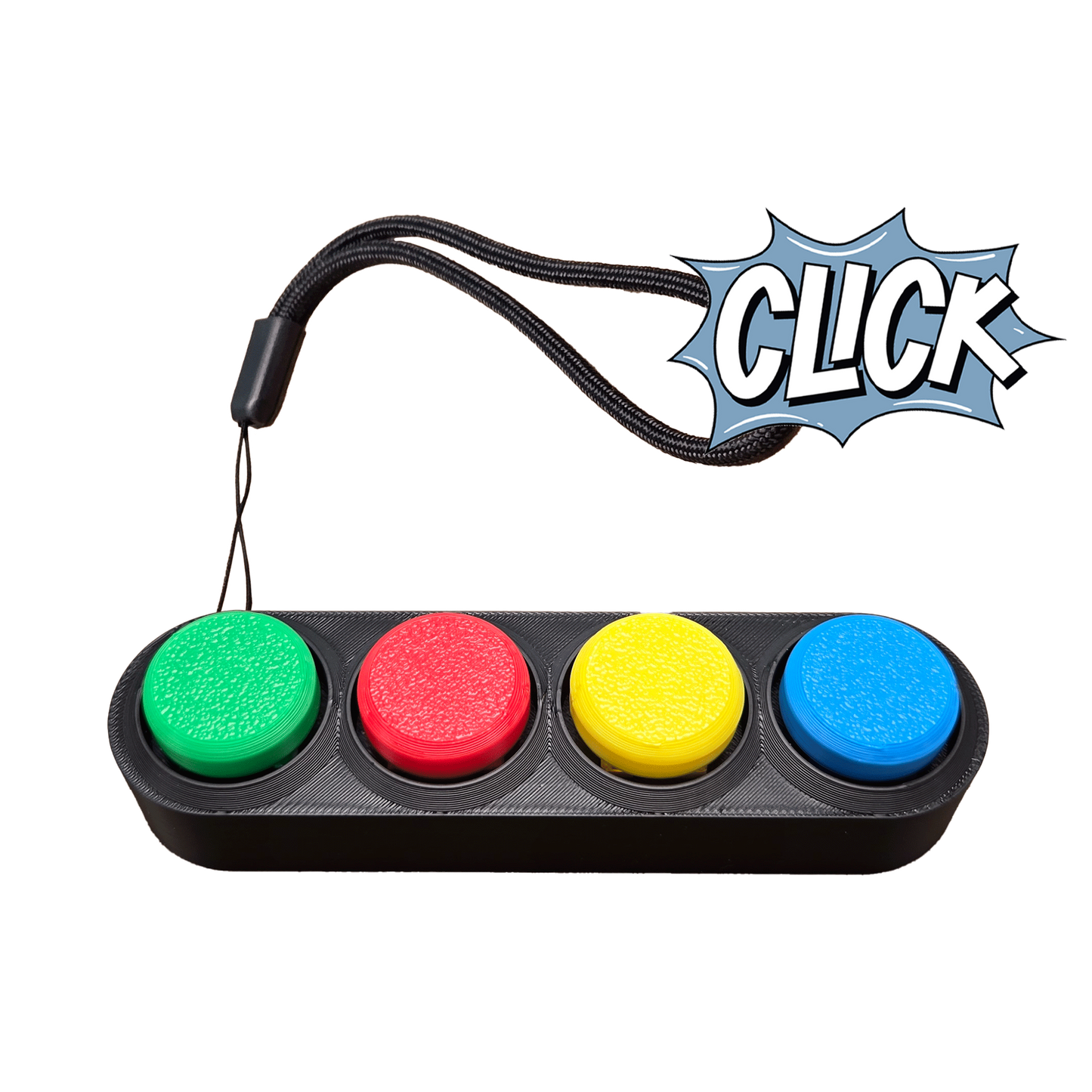 Jouet Clicker en forme d'arcade 4 touches