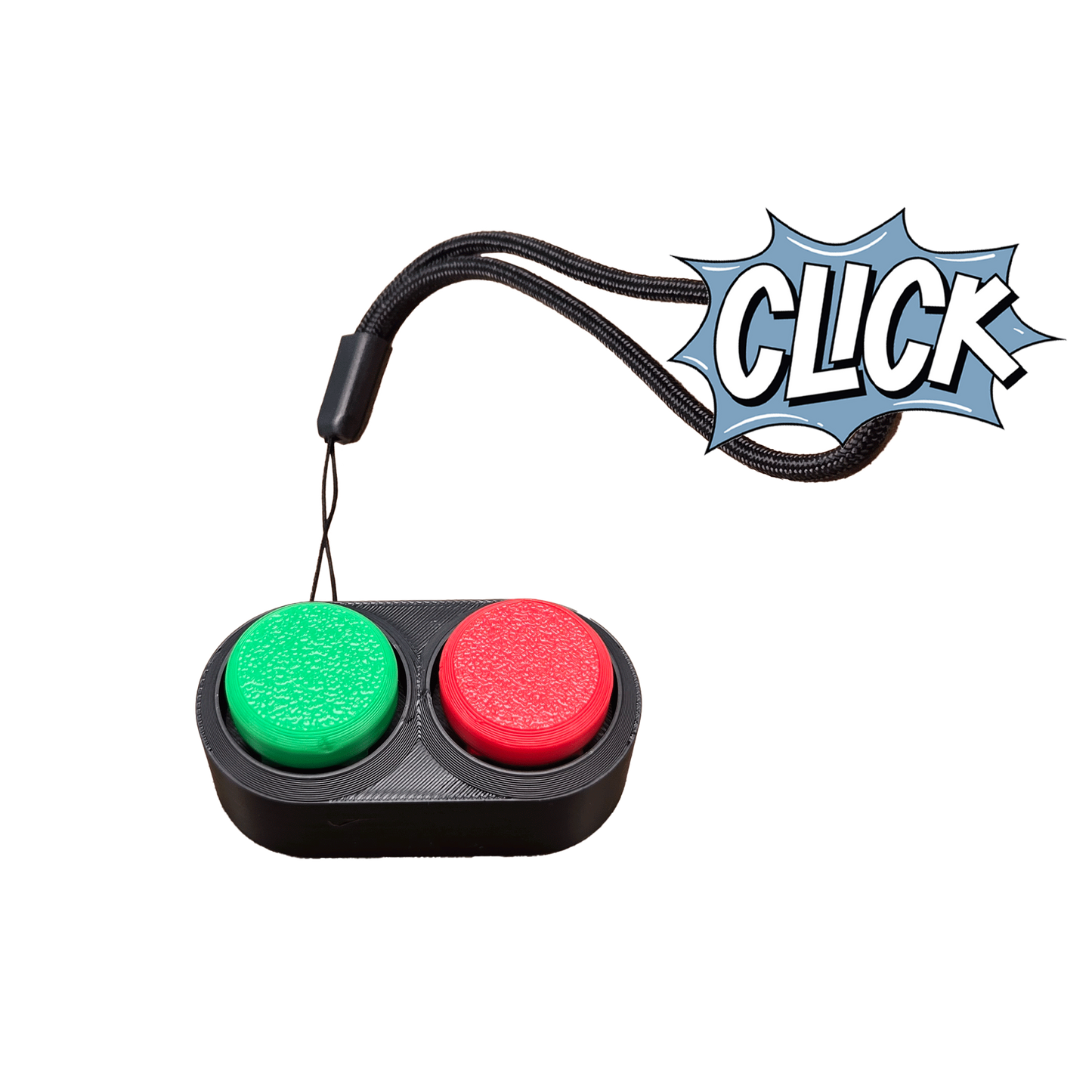 Jouet Clicker en forme d'arcade 2 touches