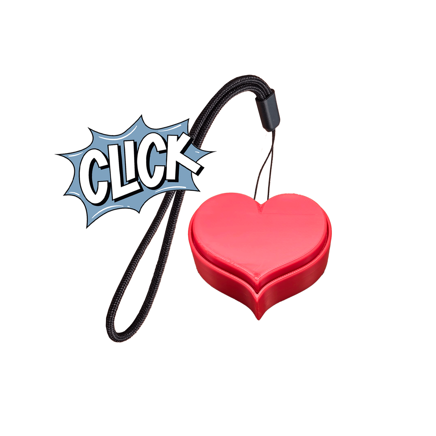 Jouet Clicker en forme de Coeur