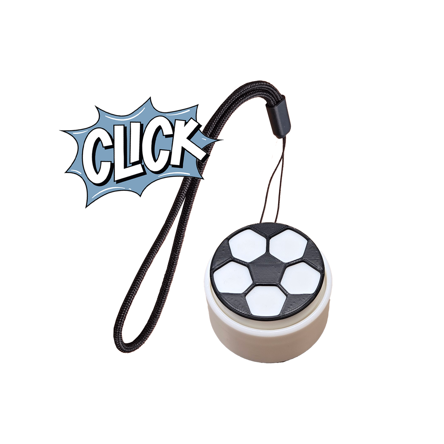 Jouet Clicker en forme de Ballon de Soccer