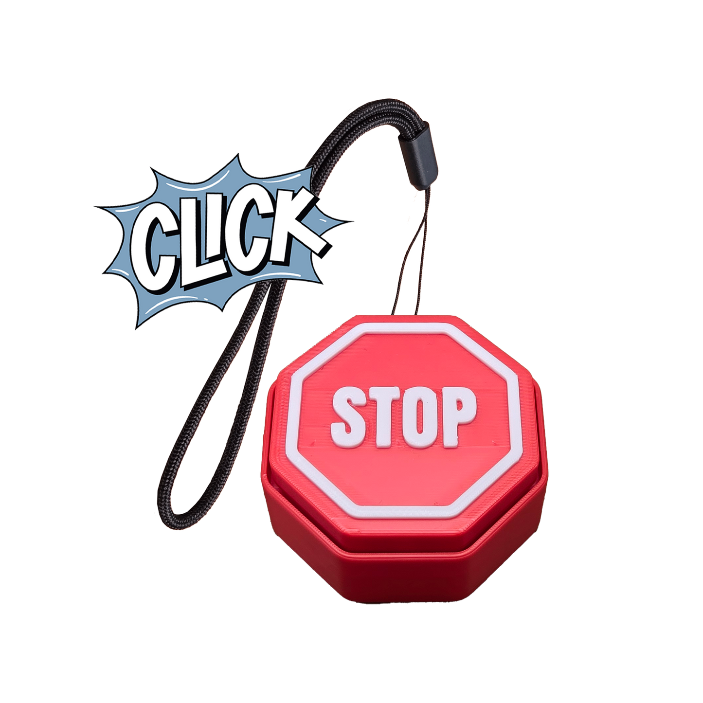 Jouet Clicker en forme d'Arrêt de Stop