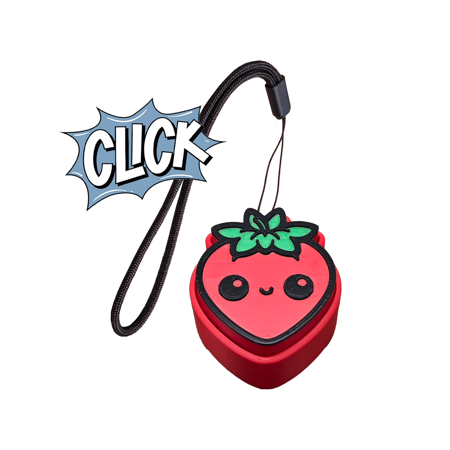 Jouet Clicker en forme de Fraise