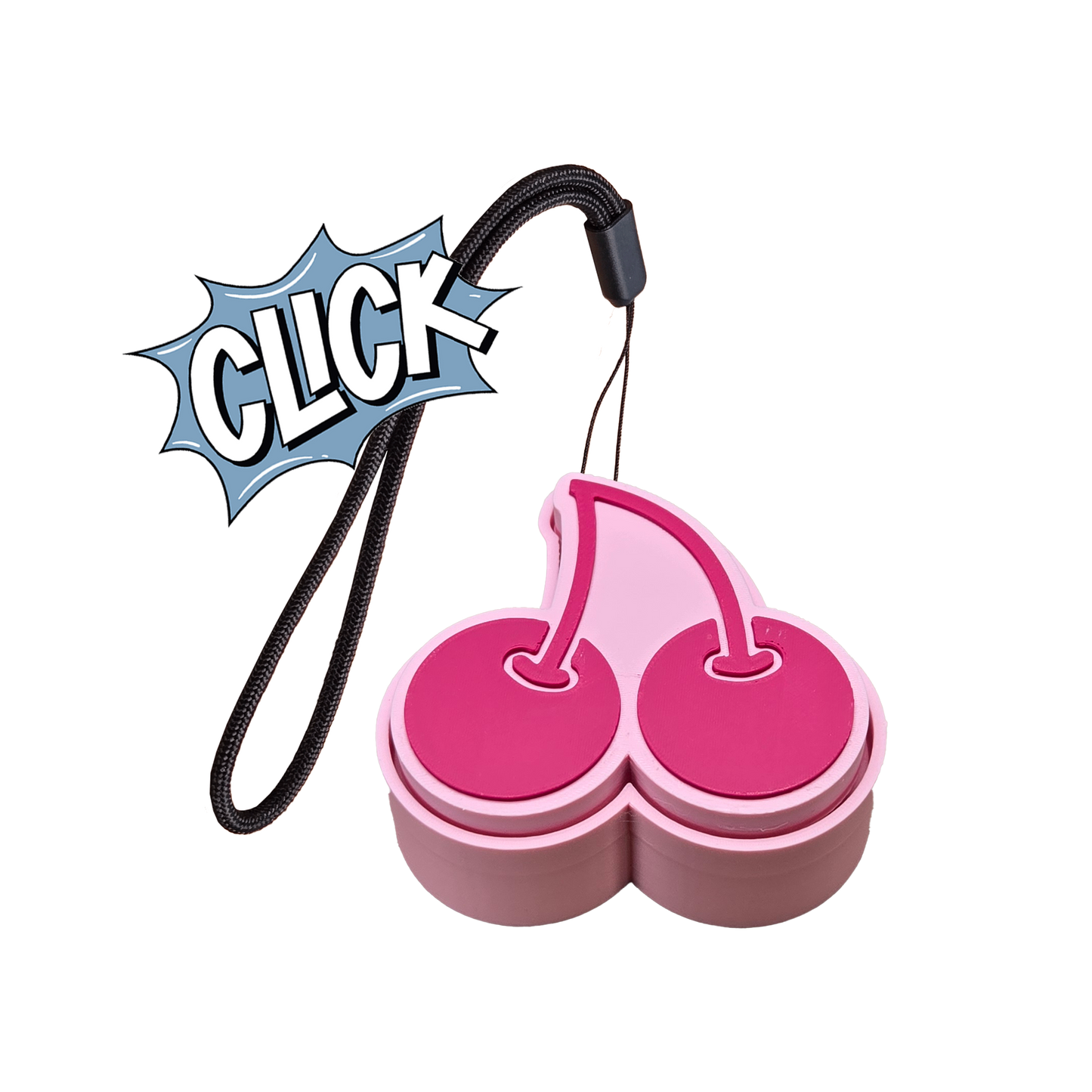 Jouet Clicker en forme de Cerise