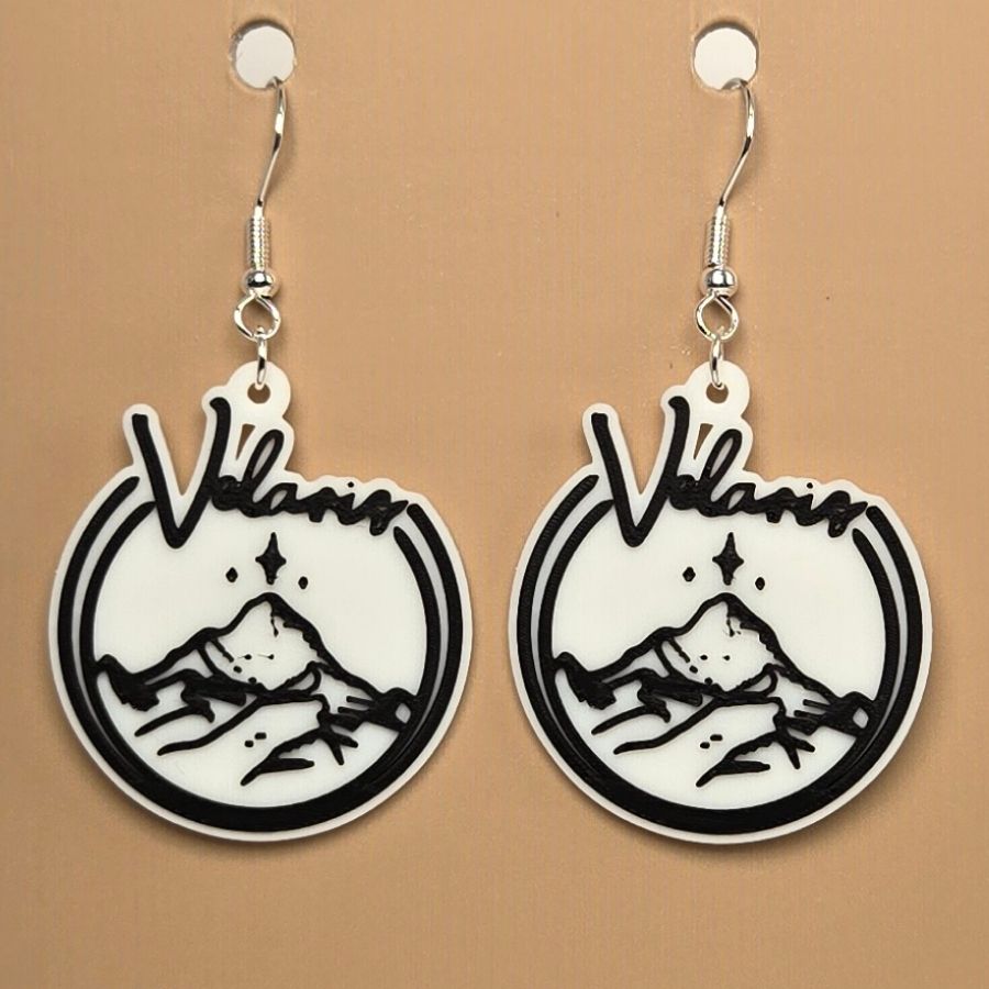 Boucle d'oreille en forme de Acotar Studio avec crochets hypoallergéniques sans nickel