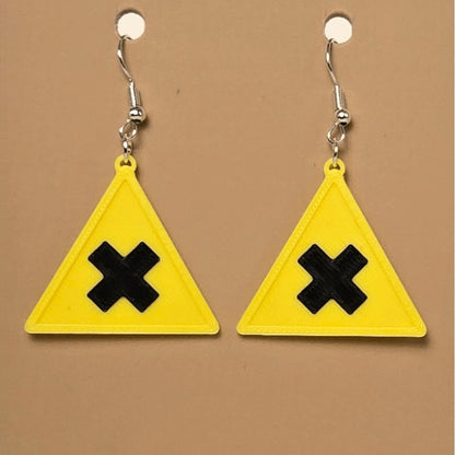 Boucle d'oreille en forme de Avertissement (Irritant)