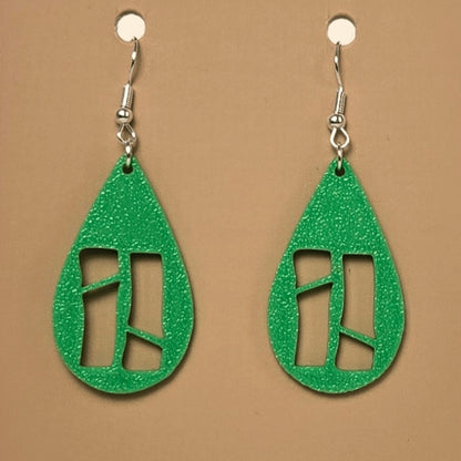 Boucle d'oreille en forme de Bambulab avec crochets hypoallergéniques sans nickel