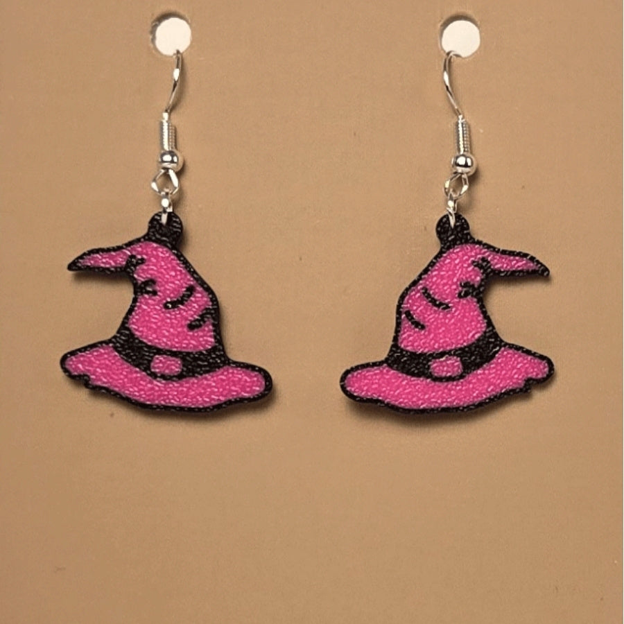 Boucle d'oreille en forme de Chapeau Sorcier avec crochets hypoallergéniques sans nickel
