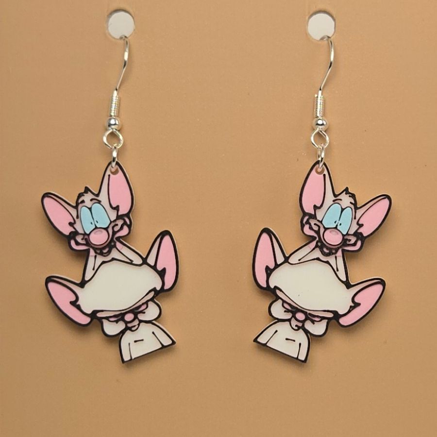 Boucle d'oreille en forme de Minus et Cortex avec crochets hypoallergéniques sans nickel