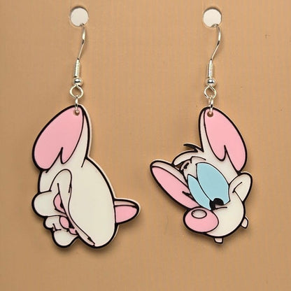 Boucle d'oreille en forme de Minus et Cortex avec crochets hypoallergéniques sans nickel