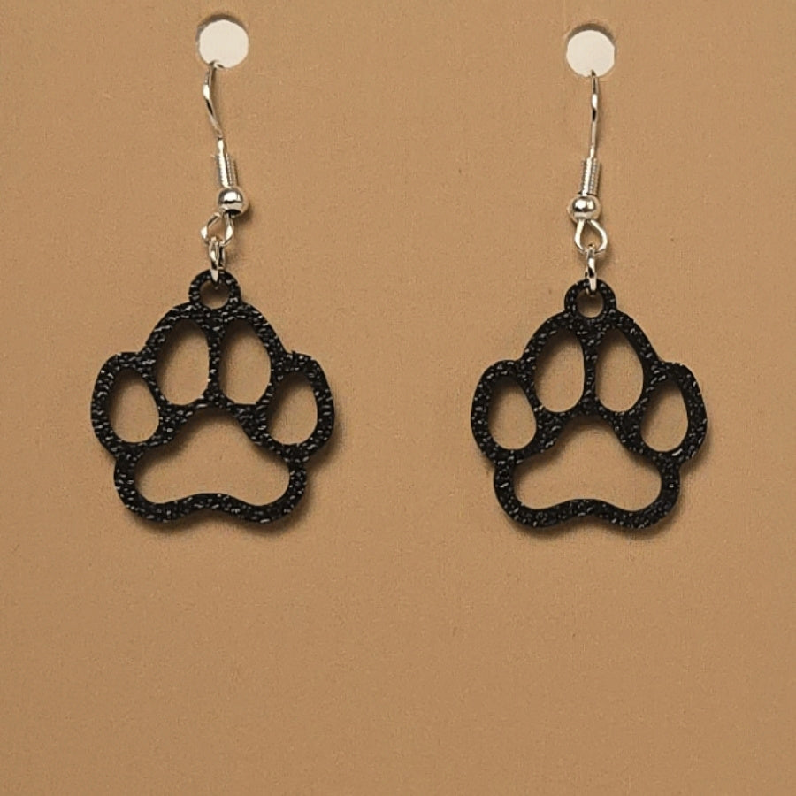 Boucle d'oreille en forme de Patte avec crochets hypoallergéniques sans nickel