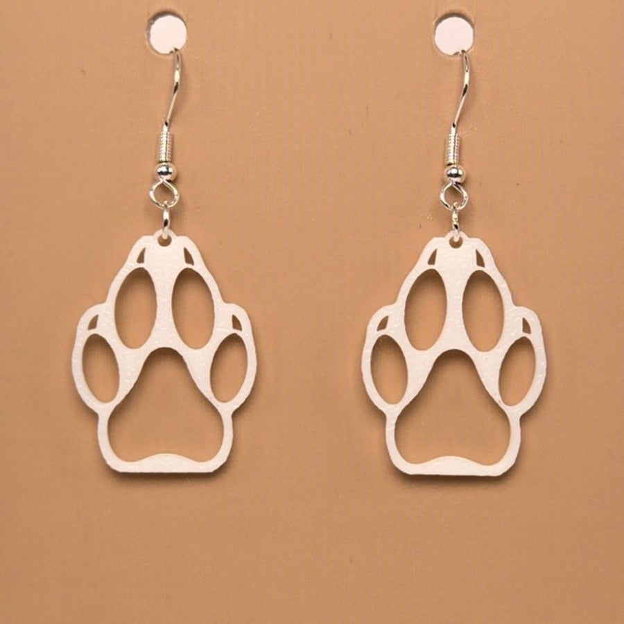 Boucle d'oreille en forme de Patte avec crochets hypoallergéniques sans nickel