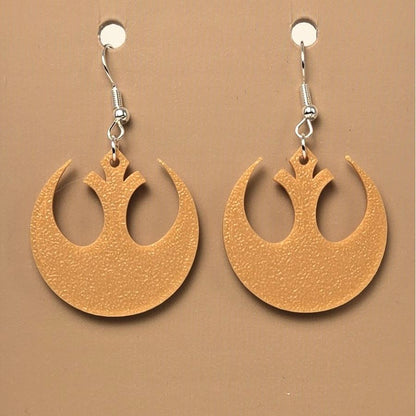 Boucle d'oreille en forme de Star Wars (Rebel Alliance) avec crochets hypoallergéniques sans nickel