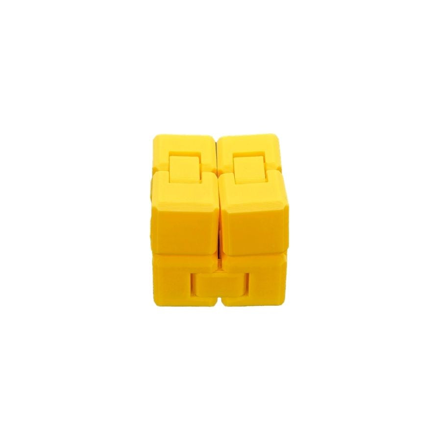 Jouet anti-stress cube infini imprimé en 3D composé de sections articulées à manipuler