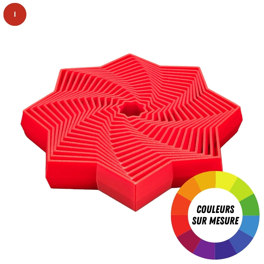 Fidget étoile à 8 pointes à couleurs sur mesure