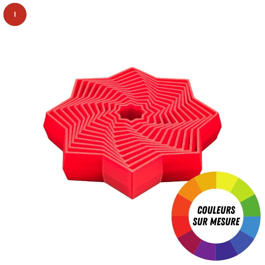 Fidget étoile à 8 pointes à couleurs sur mesure