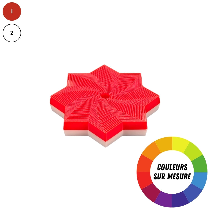 Jouet anti-stress étoiles à 8 pointes imprimé en 3D, agréable à manipuler
