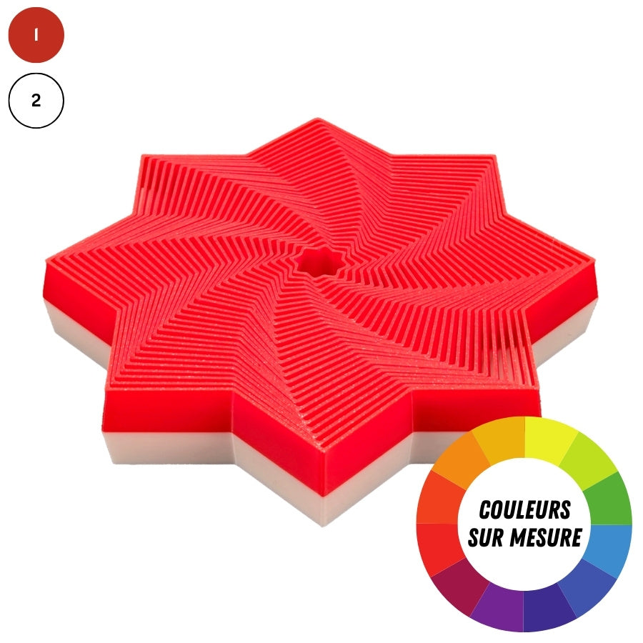 Jouet anti-stress étoiles à 8 pointes imprimé en 3D, agréable à manipuler