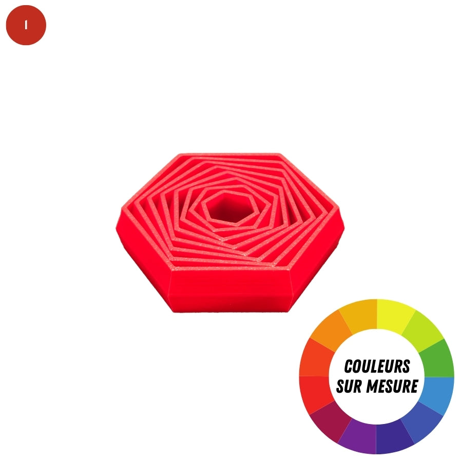 Fidget hexagone à 6 pointes à couleurs sur mesure