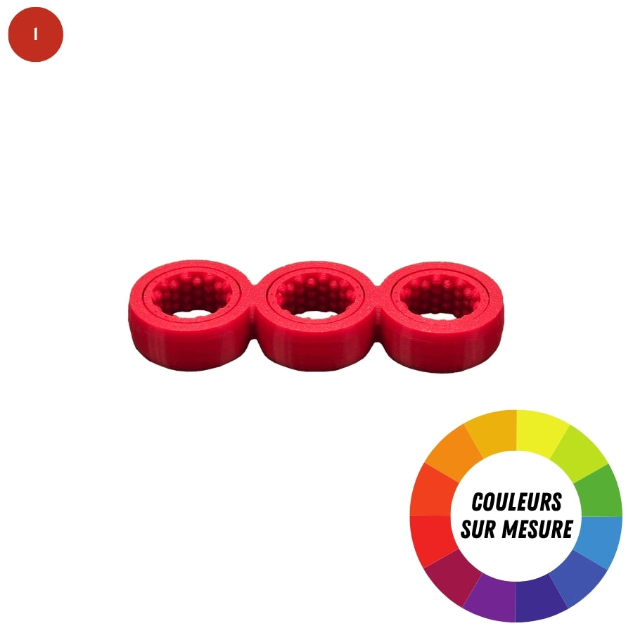Triple spinner antistress à couleurs sur mesure