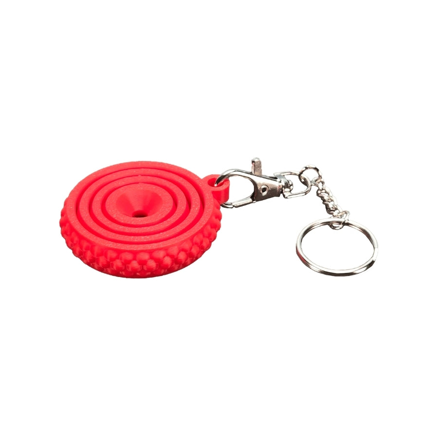 Porte-clés fidget à cercles rotatifs