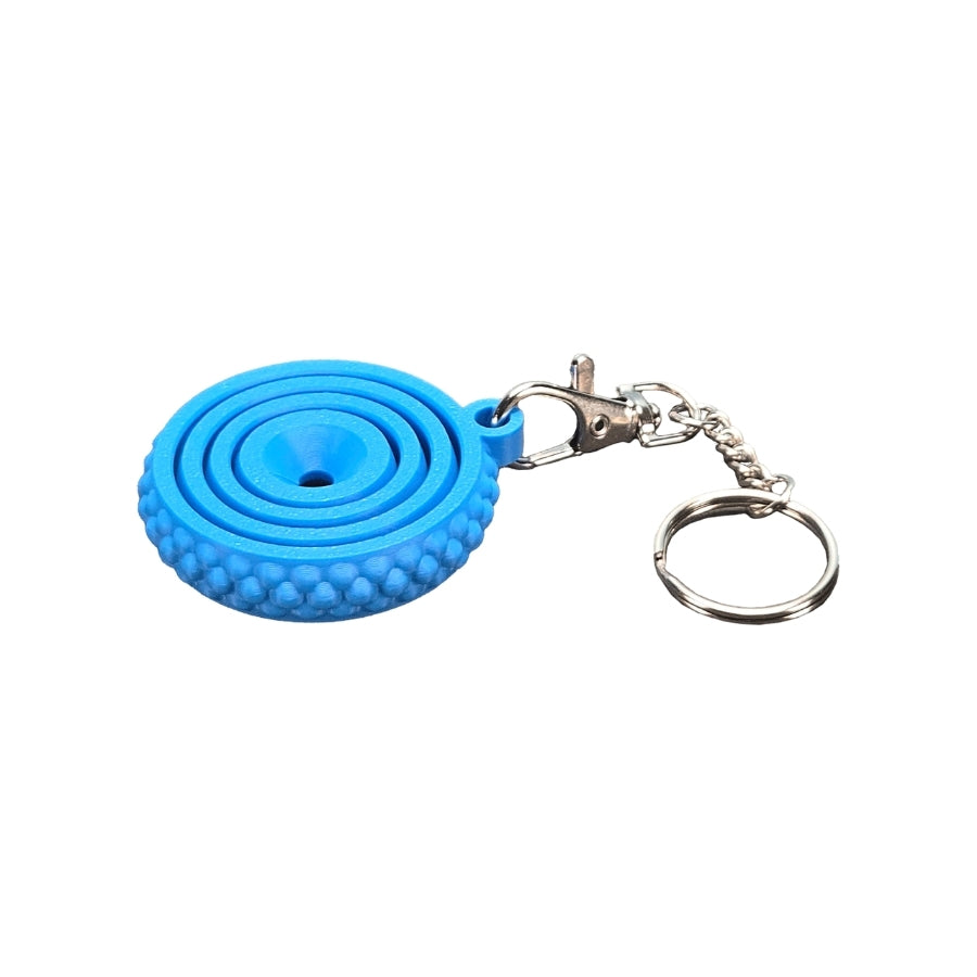 Porte-clés fidget à cercles rotatifs