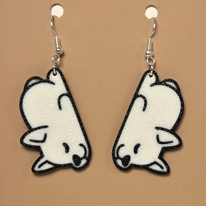 Boucle d'oreille en forme de Chien Dodo - Hypoallergénique