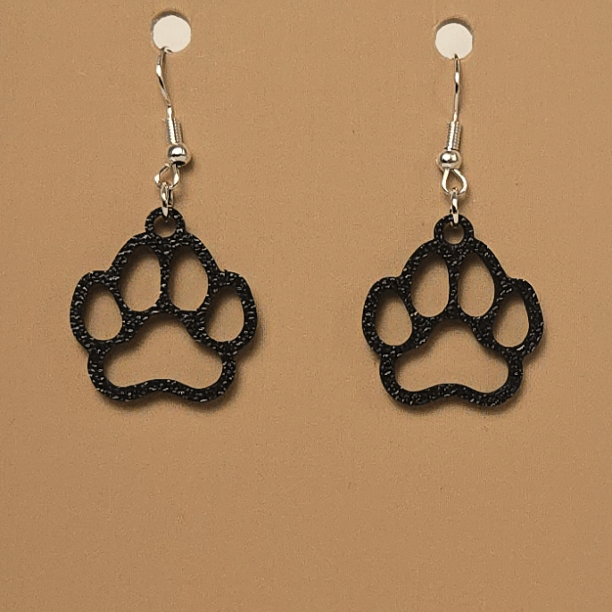 Boucle d'oreille en forme de Patte - Hypoallergénique