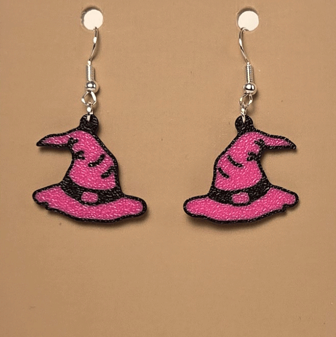 Boucle d'oreille en forme de Chapeau Sorcier - Hypoallergénique