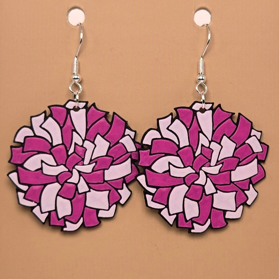 Boucle d'oreille en forme de Pom Pom (Grand) - Hypoallergénique