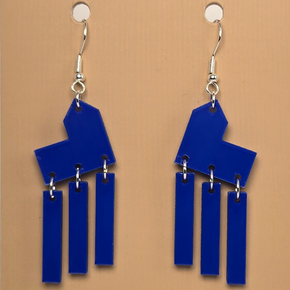 Boucle d'oreille en forme de Maison Catan - Hypoallergénique