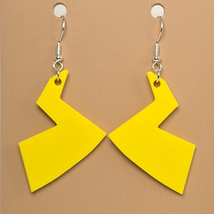 Boucle d'oreille en forme de Pokemon (Queue Pikachu) - Hypoallergénique