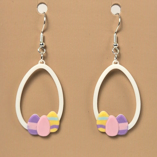 Boucle d'oreille en forme de Œuf - Hypoallergénique