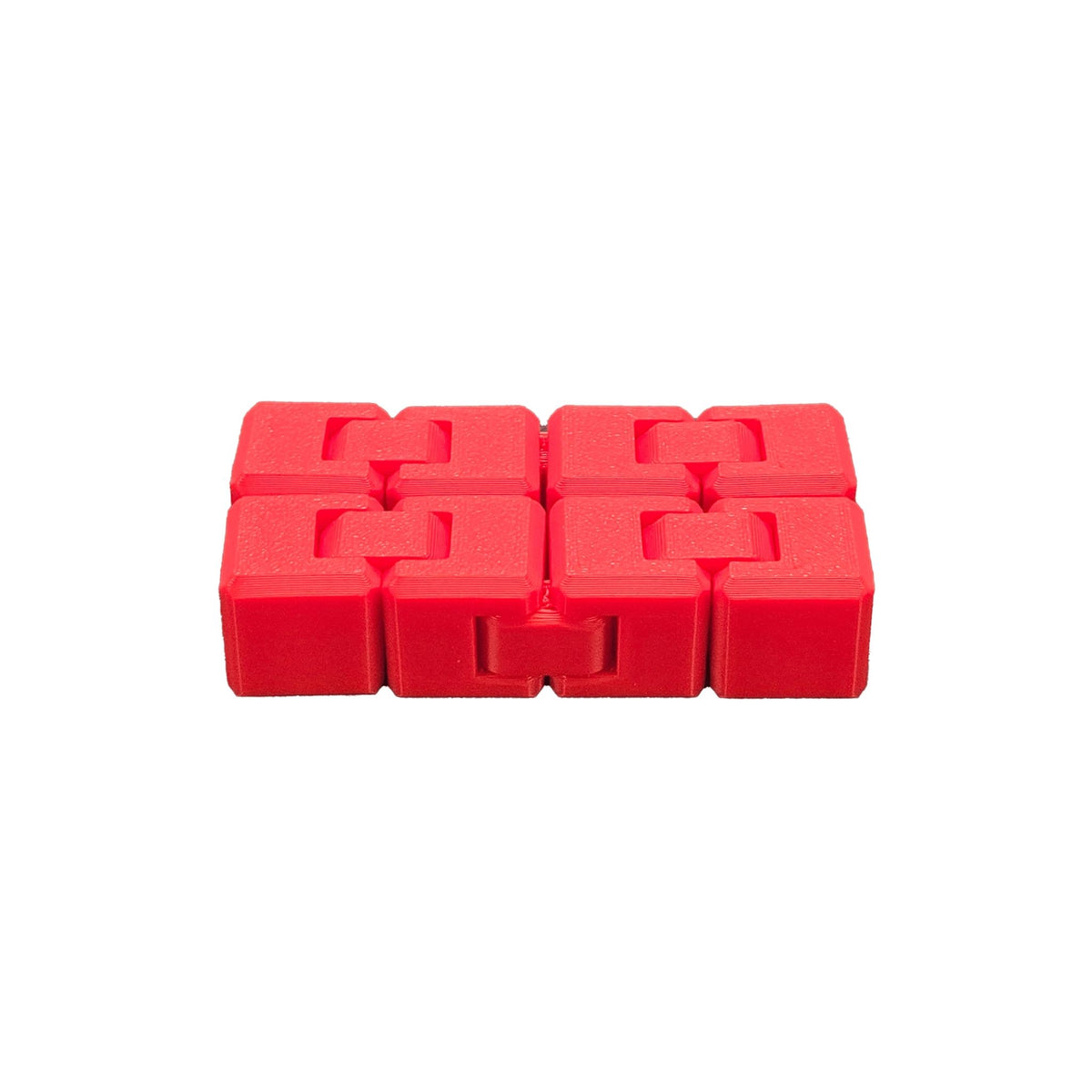 Cube infini anti-stress, rouge.