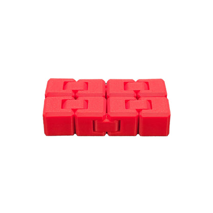 Cube infini anti-stress, rouge.