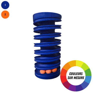 Toboggan à billes en spirale à couleurs sur mesure.