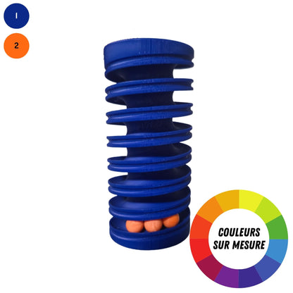 Toboggan à billes en spirale à couleurs sur mesure.
